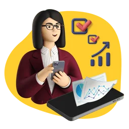 A girl working on her video marketing analytics